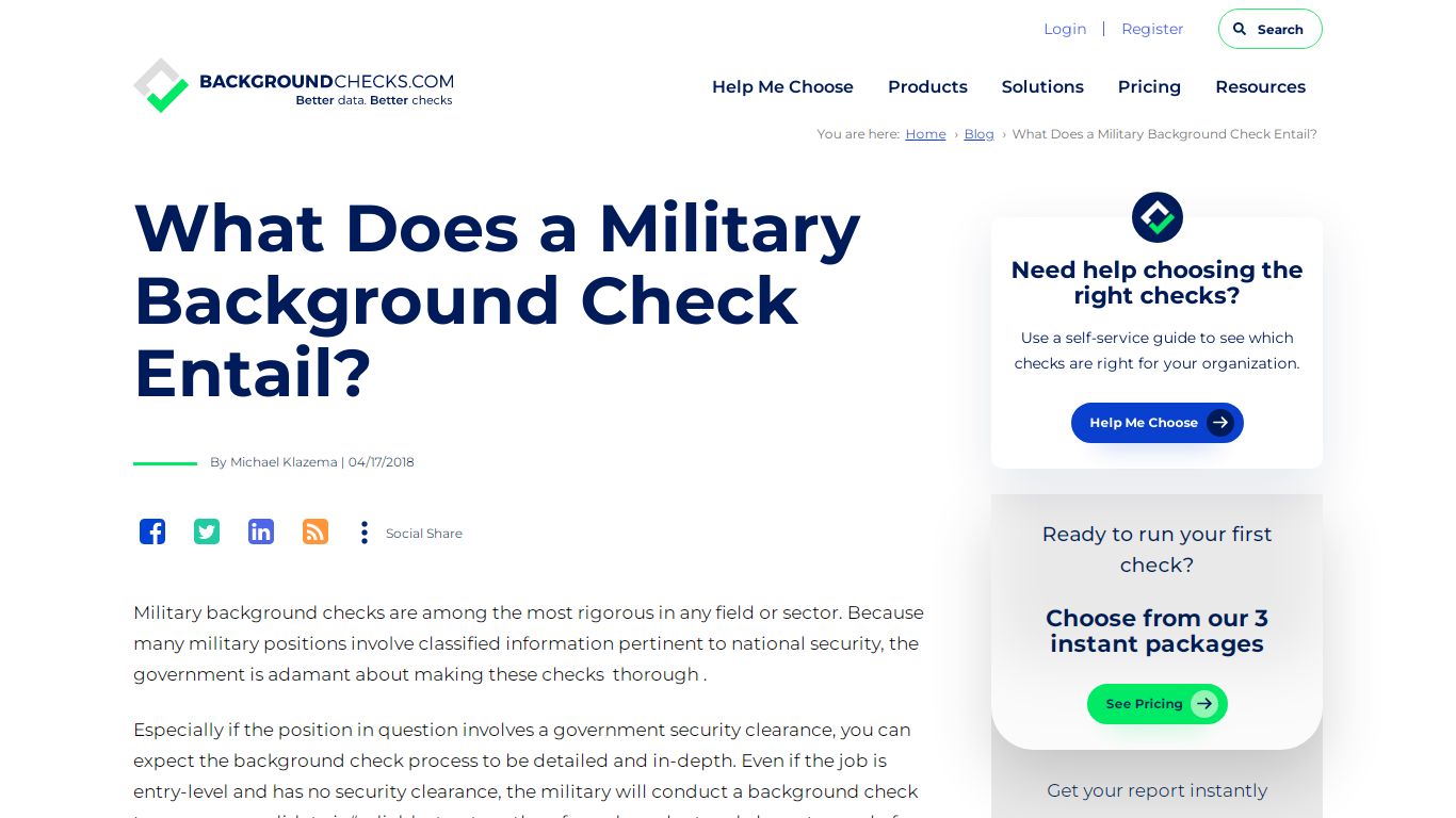 What Does a Military Background Check Entail?